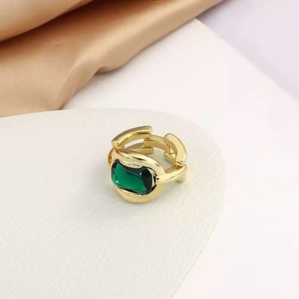 NEW Gold & Jewel Tone Chain Ring - Picture 2 of 3
